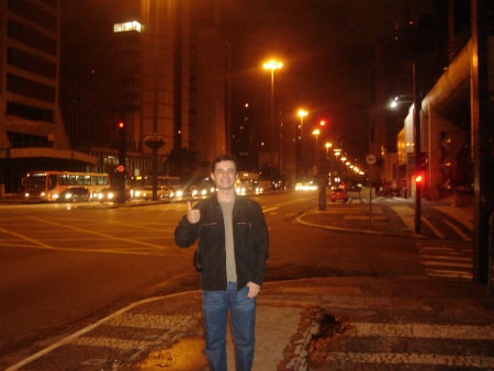 Eu na Av. Paulista.